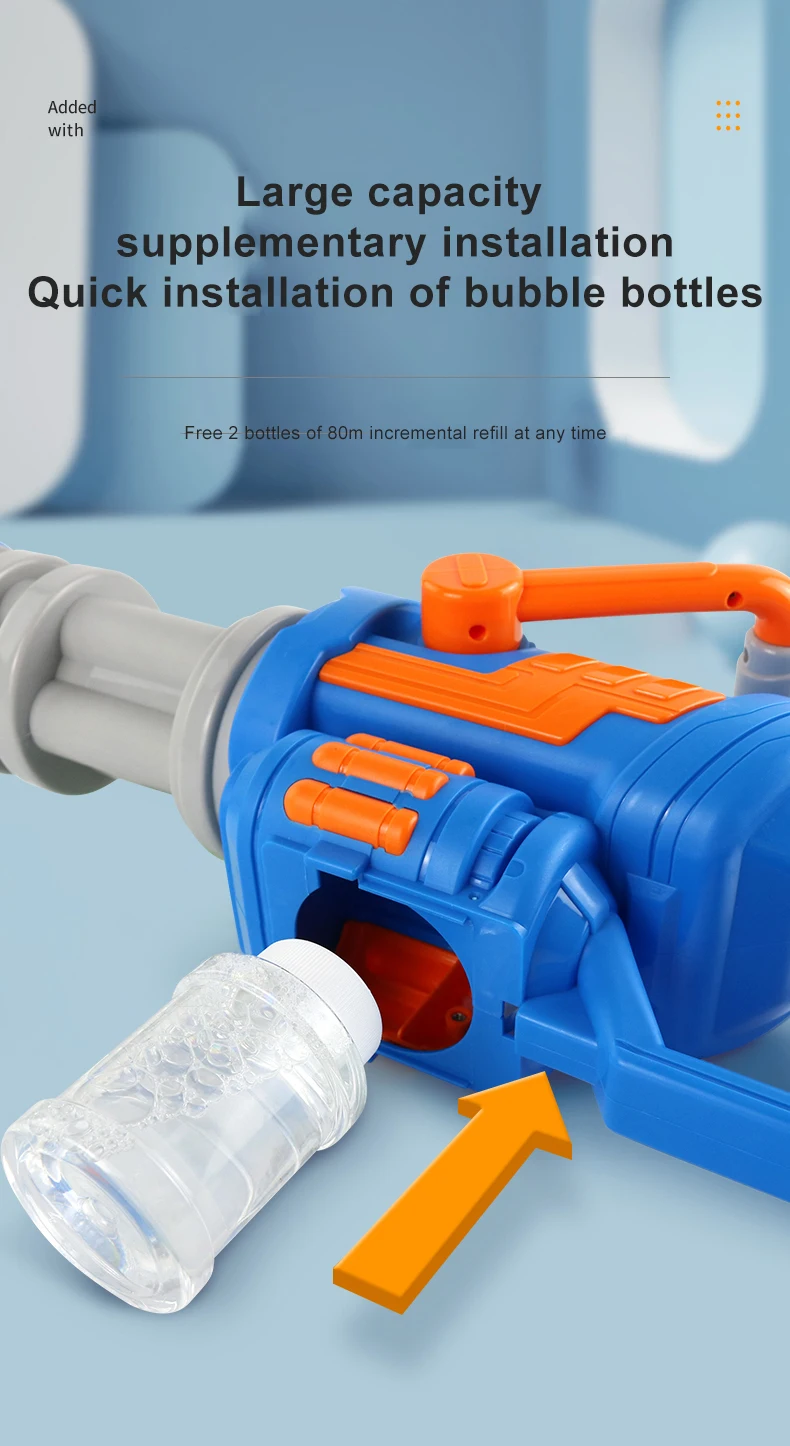 High Quality Gatling Bubble Gun Toys Kids Bubble Gun Bubble Toys With