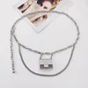 B belt bag silver