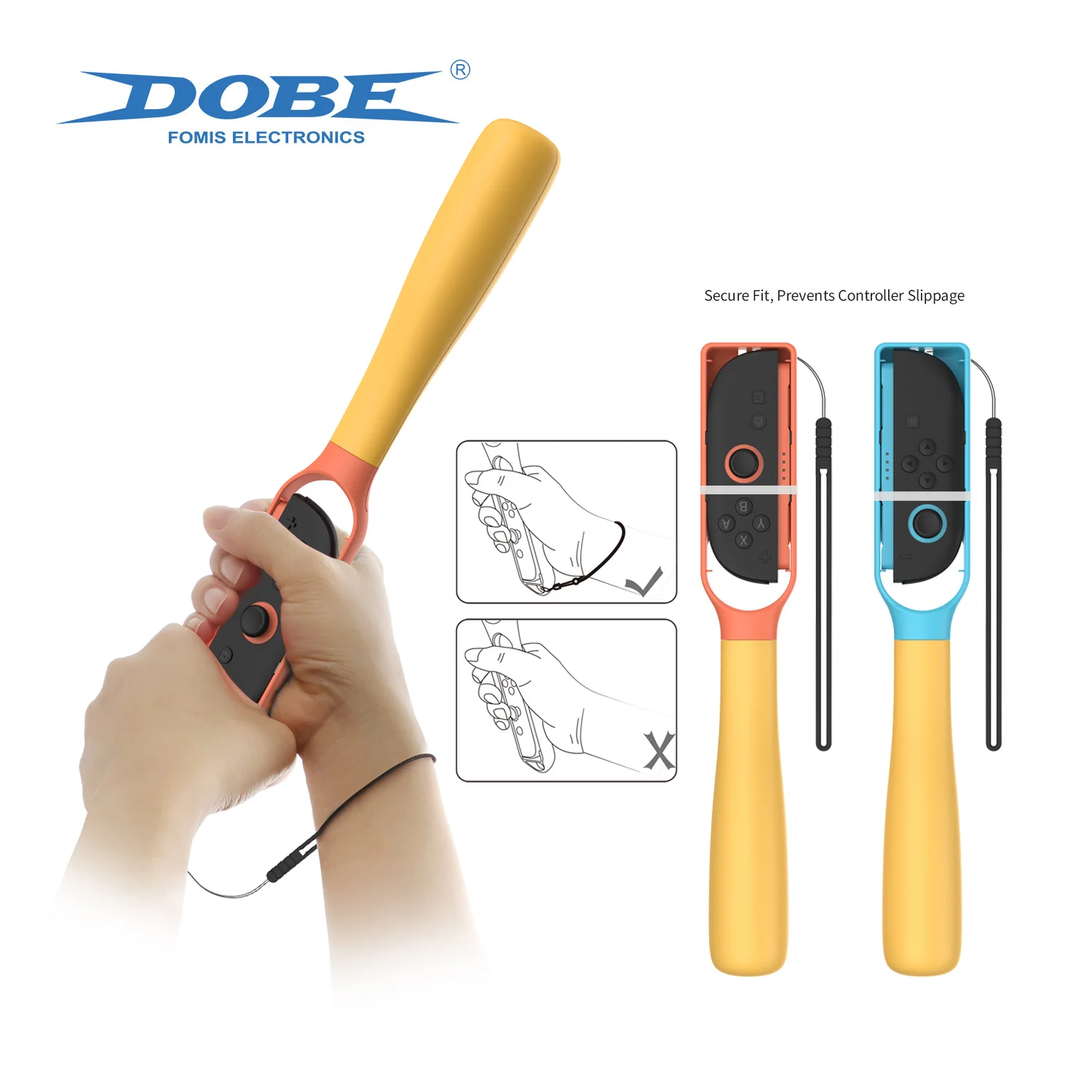 DOBE Wireless Sports Game Kit Baseball Bat Grip Controller for Nintendo ...