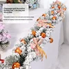 1.8m flocking rattan + champagne gold decoration