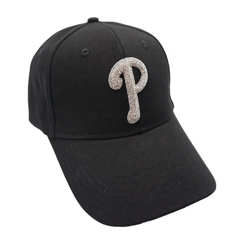Free Sample 3D Rhinestone Transfers logo Motif Alphabet Brand Name Letter Applique Patch for Hats Shoes Pants