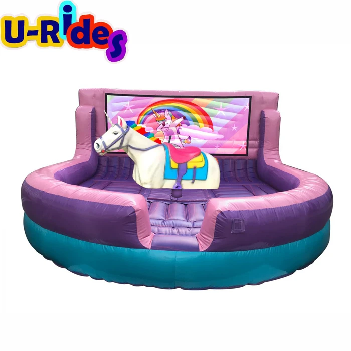 Inflatable Game Mechanical Unicon Ride Rodeo for Party Rental Amusement Park