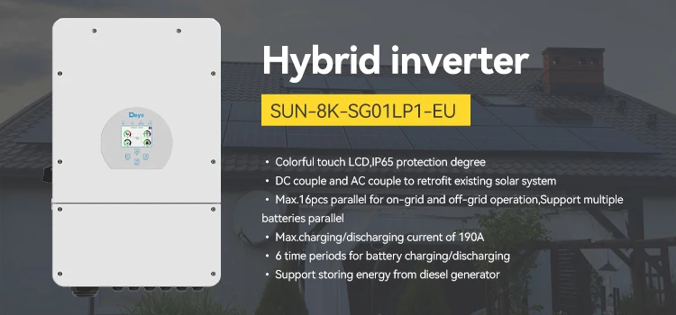 Deye Hybrid Inverter Sun-8k-sg01lp1-eu 8kw Inverter Single Phase For ...