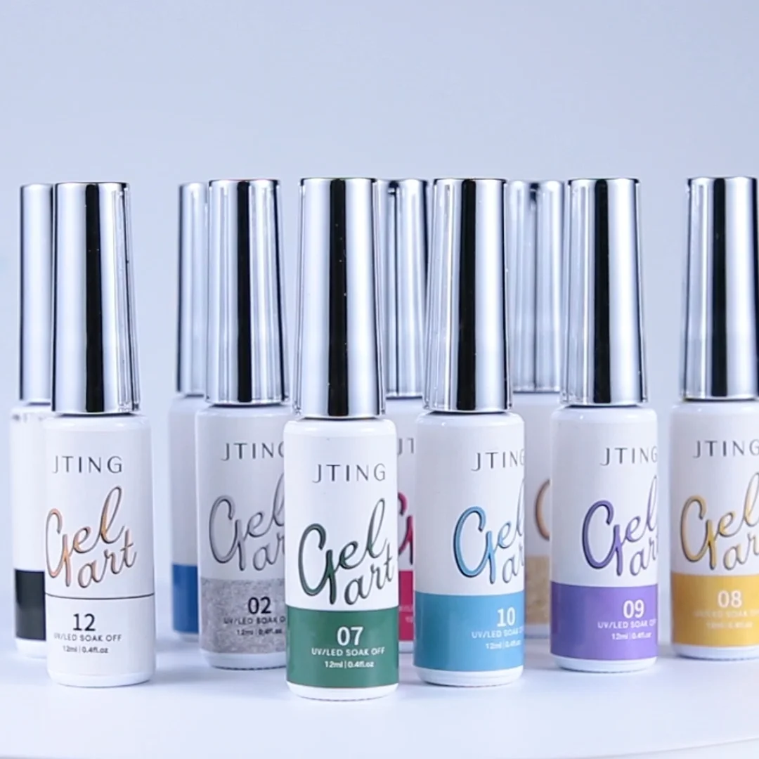 Jting Superior Quality Brush 5series Color Set Box Neon Glow Disco Gel