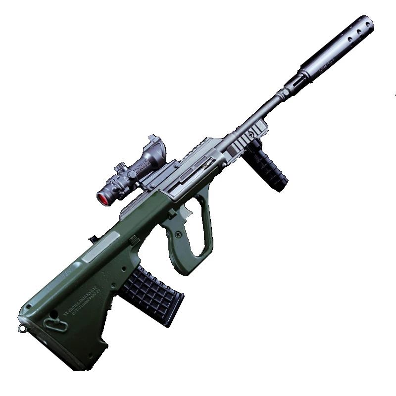 New All-metal Self-defense Simulation Gun Blaster Gun Toy Outdoor Toy Shooting Game High Quality  Bomb Gun Toy AUG