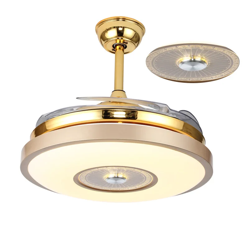 Ceiling fan light and MP3 Bluetooth speaker RGB color changing music ceiling fan
