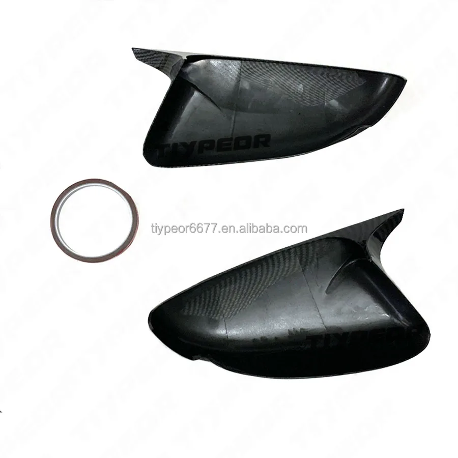 product tiypeor rearview mirror cover shell housing car accessories for kia forte k3 2013   2018 abs carbon ox horn side mirror cover-8