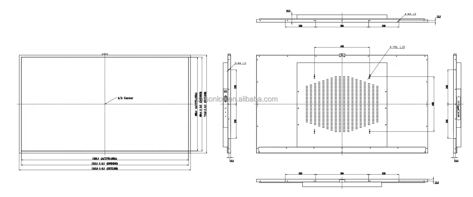 55 inch movable poster Advertising Screens Touch Screen Kiosk High Brightness Floor Standing Digital Signage digital stand details