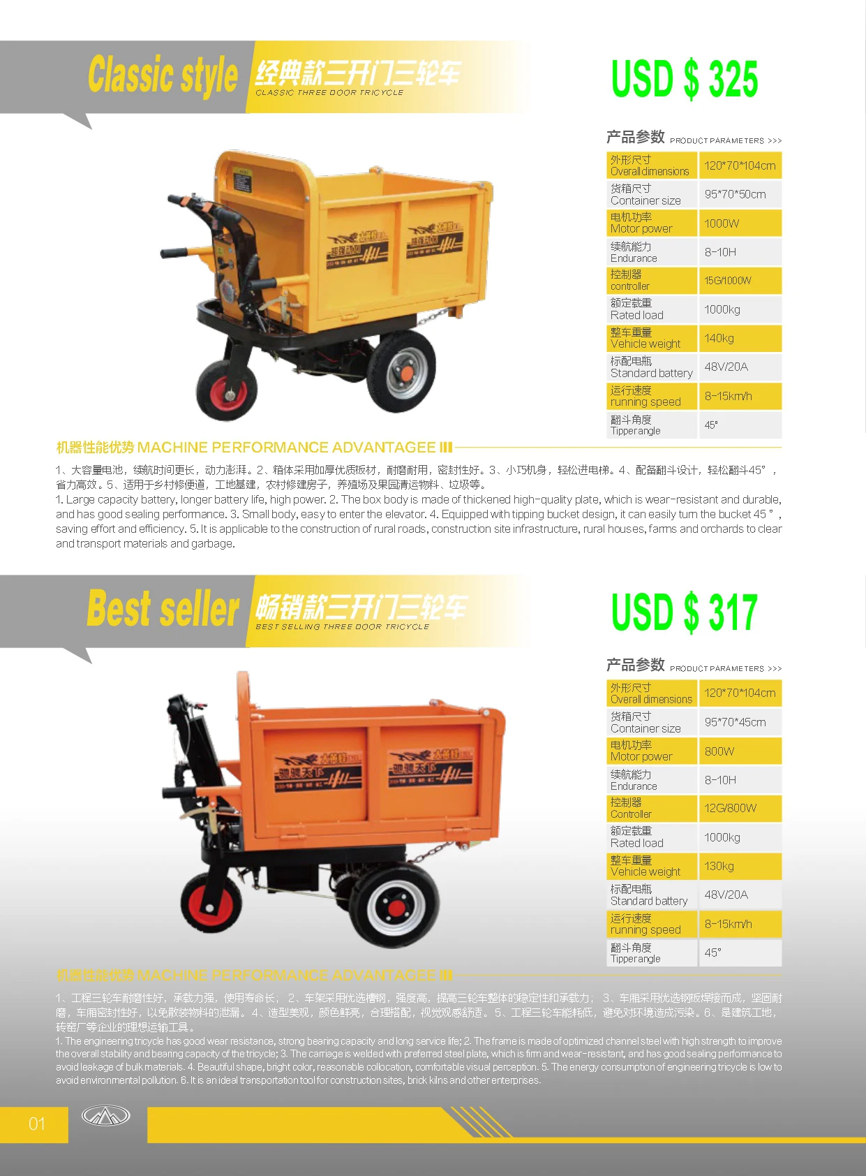 wholesale wheel heavy electric trolley for hospital and industrial outdoor logistics cargo mover truck hand cart