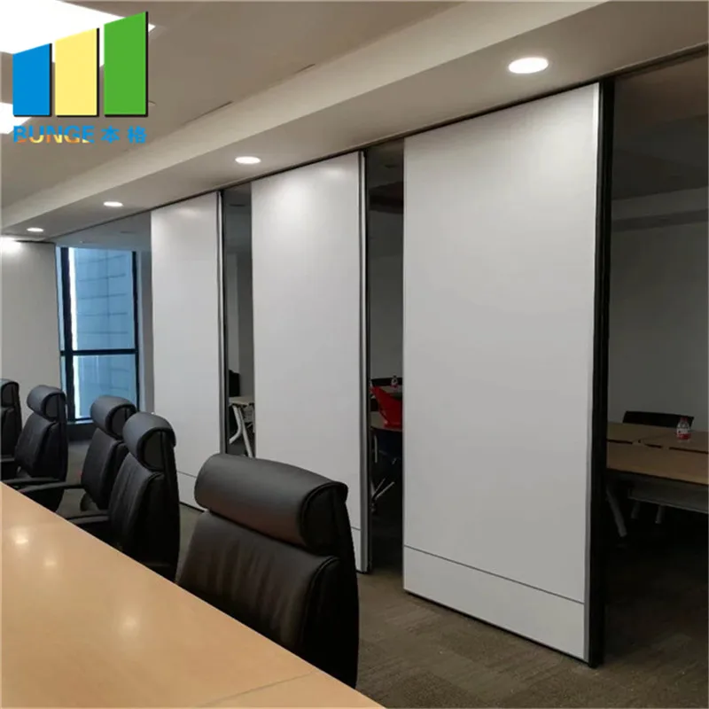Conference Hall School Acoustic Melamine Foldable Adjustable Partition Moveable Walls Soundproof Sliding Door Operable Partition