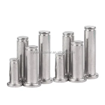 304 316 Stainless Steel Slotted Shaft Positioning Clevis Pins With Retaining Circlips Flat Head Clevis Pin With Hole Din