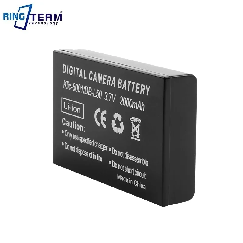 Rechargeable Lithium-ion KLIC-5001 Battery Pack DBL50 DB-L50 for KODAK EasyShare P880 z730 Z7590 Z760 DX6490 DX7590 Zoom manufacture