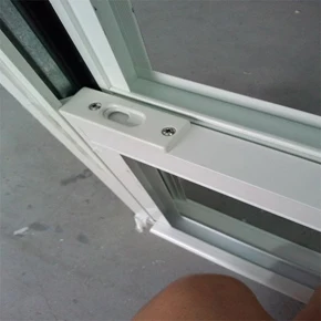 Vertical aluminum profile sliding window double glazed double hung aluminum windows with grilles manufacture