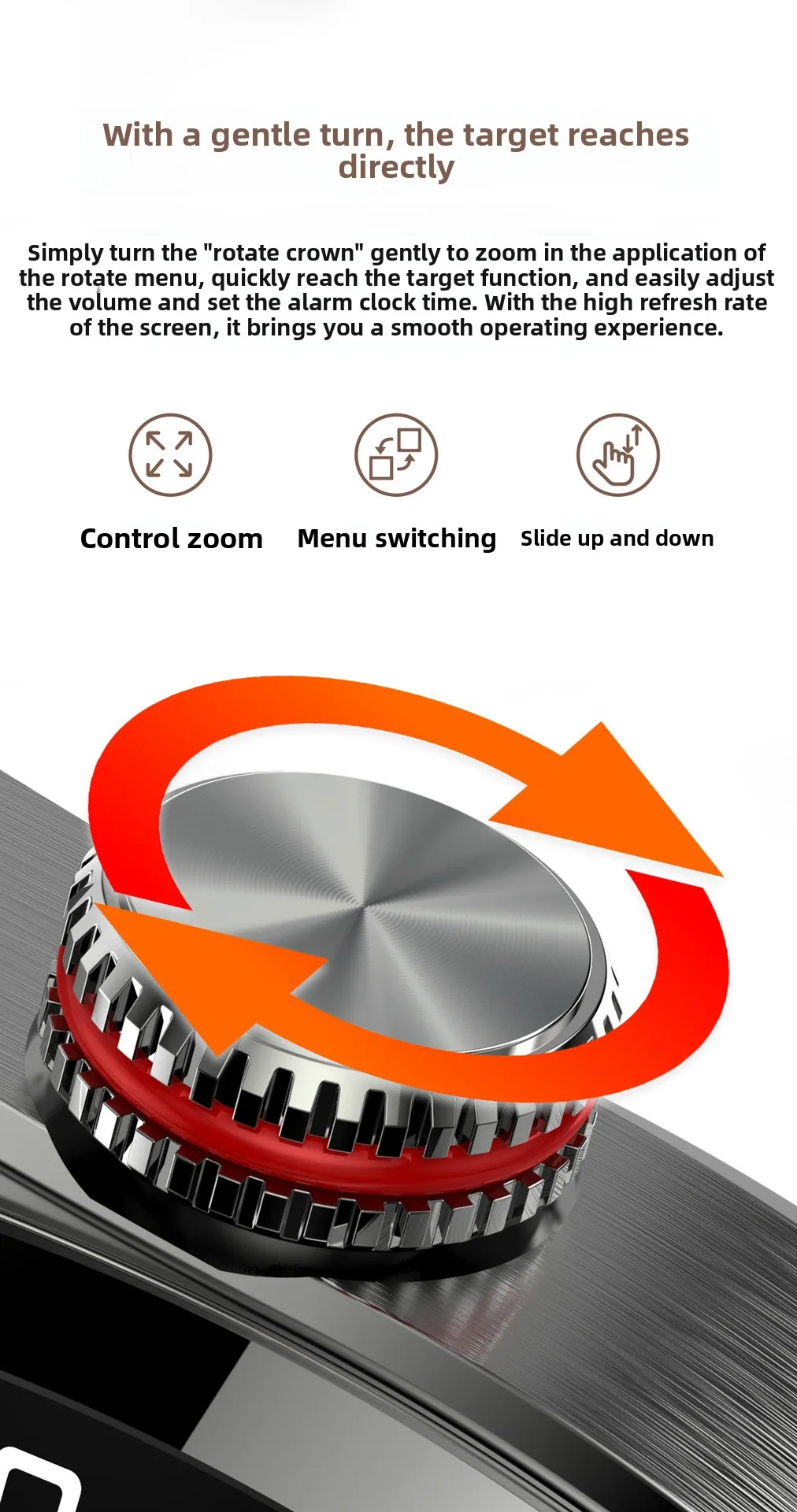product smart watch with amoled screen for bluetooth music  call features blood pressure  oxygen monitoring leather band-4