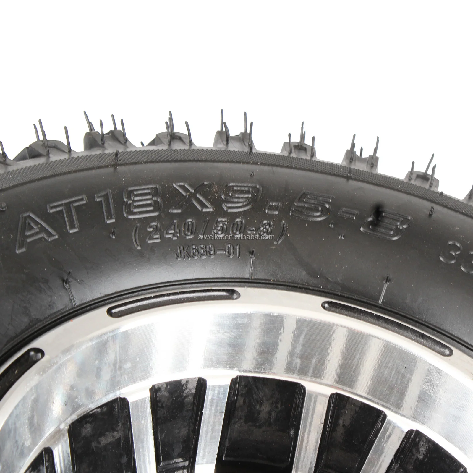 2X 19x7 - 8 8" Inch Front Wheel Rim Tyre Tire 150cc Quad Dirt Bike ATV Buggy