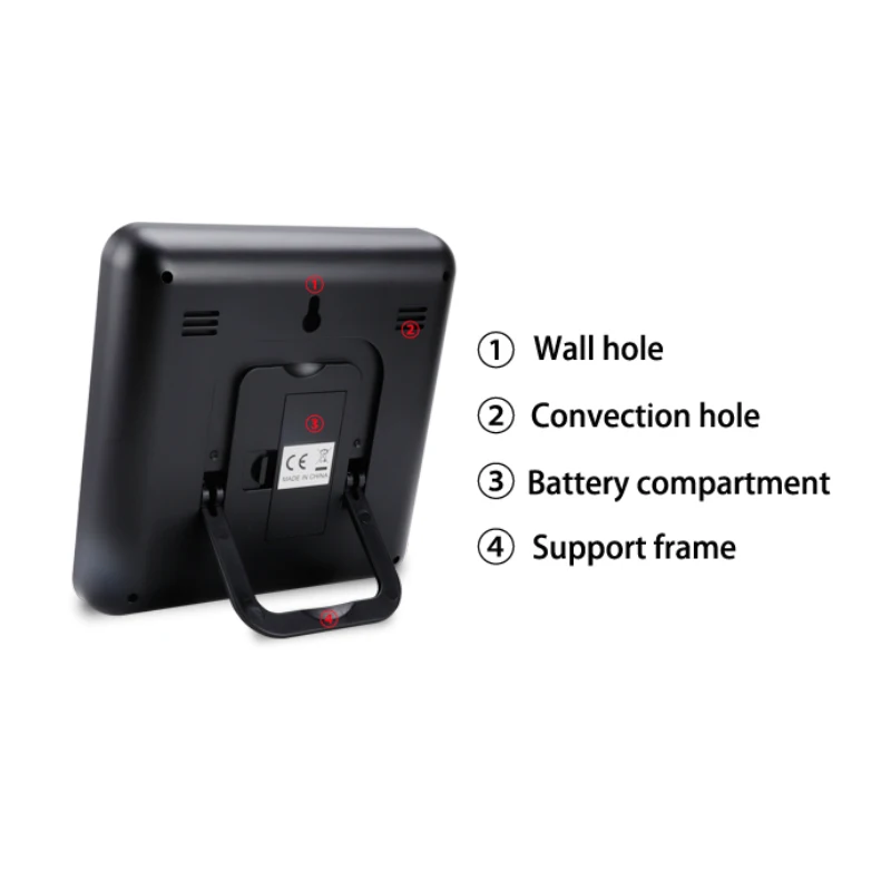 Станция для прогноза погоды часы дома и улицы многофункциональные настольные с ЖК-дисплеем цифровые