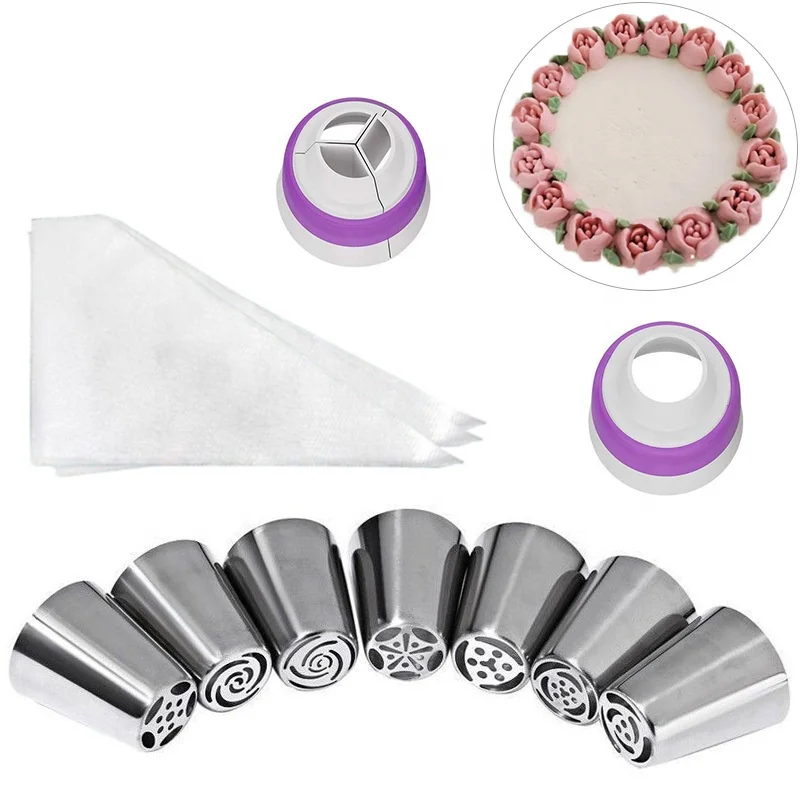 Russian Piping Tips Set 12 Flower Frosting Nozzles Russian Piping Icing