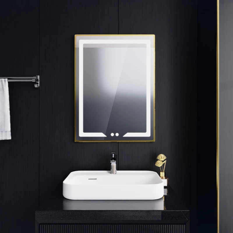 Modern Wholesale Wall Mounted Decoration Bathroom Led Mirror With Light