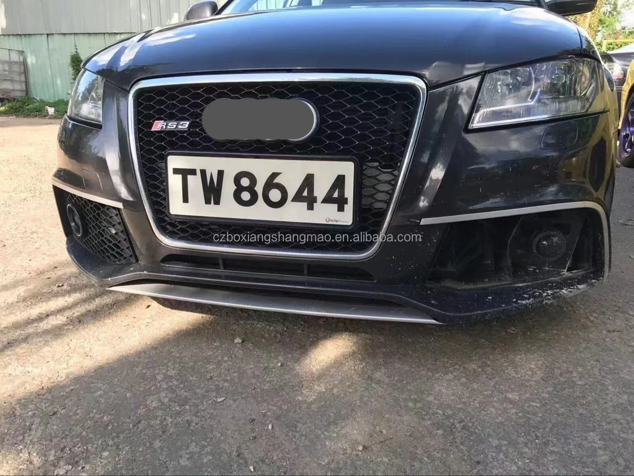 A3 S3 8P Front Bumper with Grill for Audi A3 S3 8P Facelift RS3 Style BodyKit for Audi Bumper 2008 2009 2010 2011 2012 2013