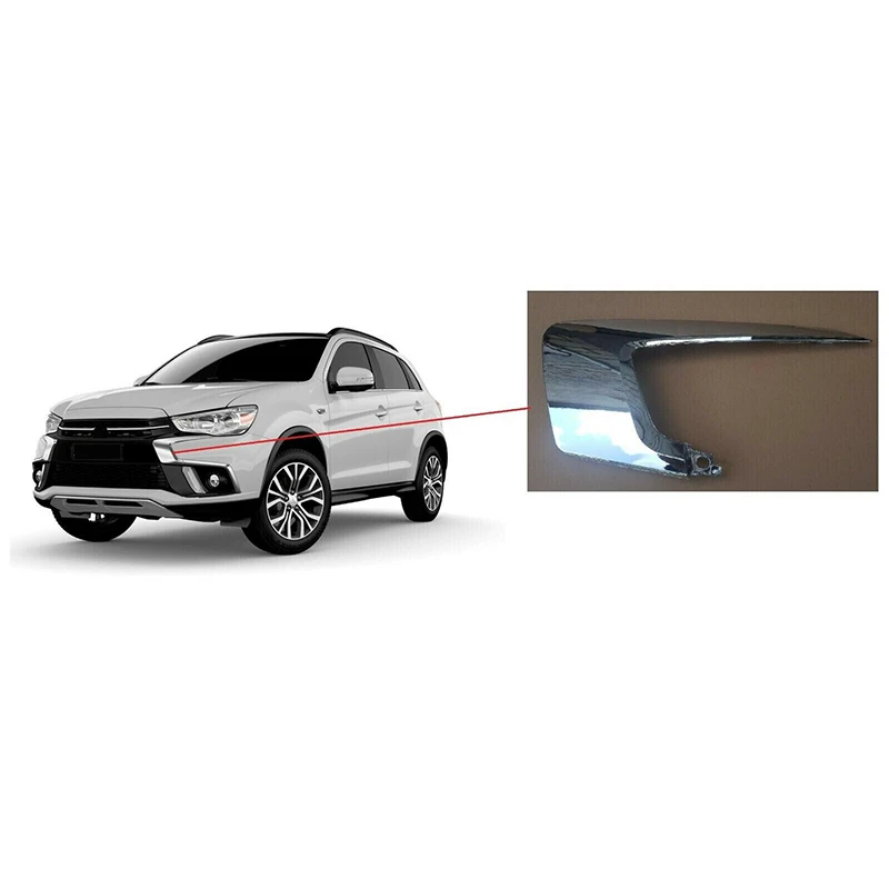 Front Left right Bumper cover Molding Trim Chrome strip for Mitsubishi ASX 2017- 6407A169