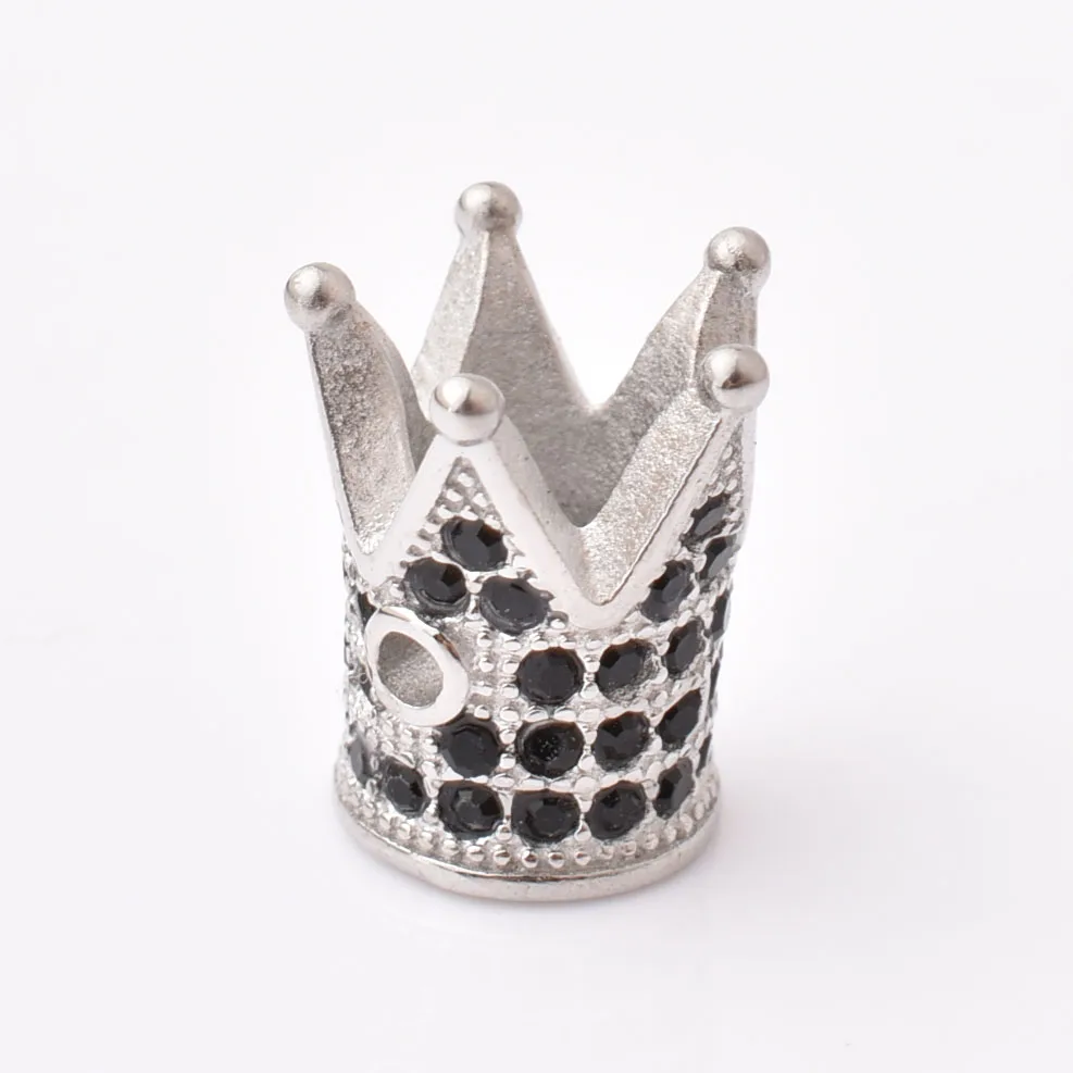 jewelry findings stainless steel charm crown