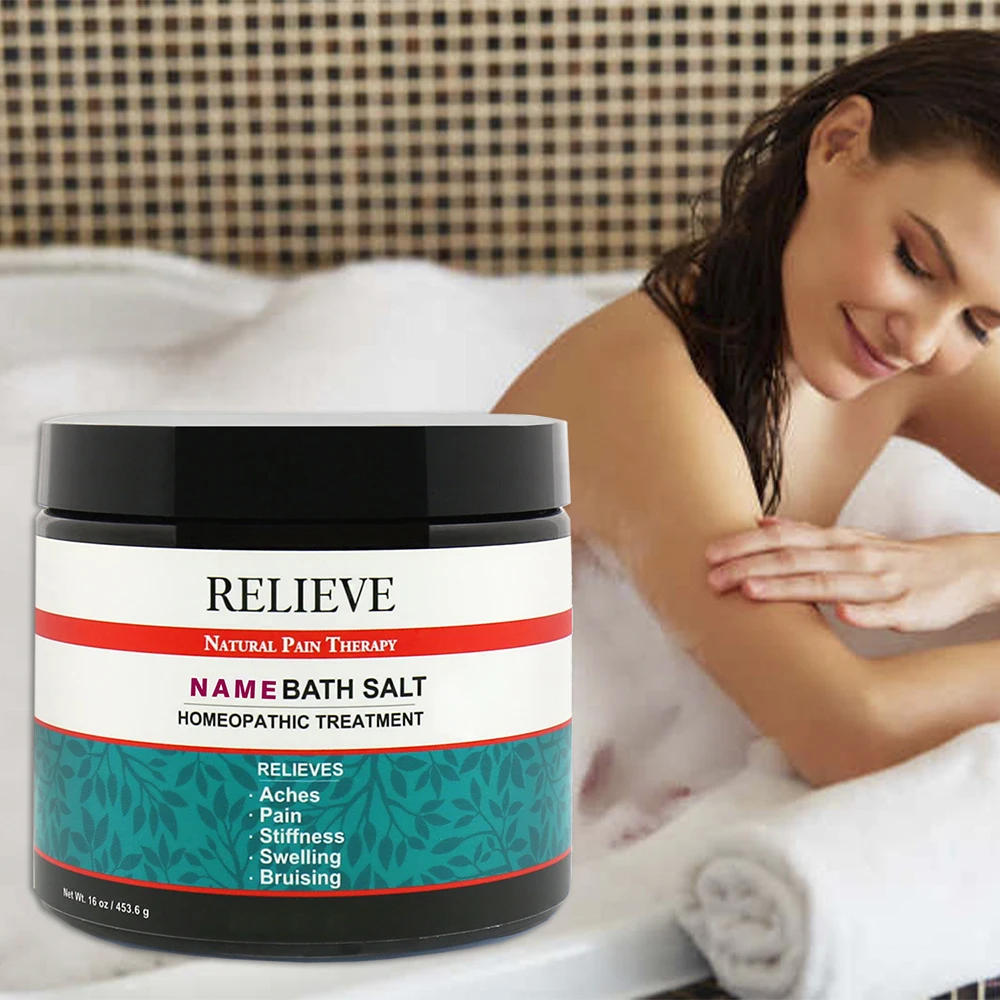 private label bath soak coffe sea gold magnesium bath salt