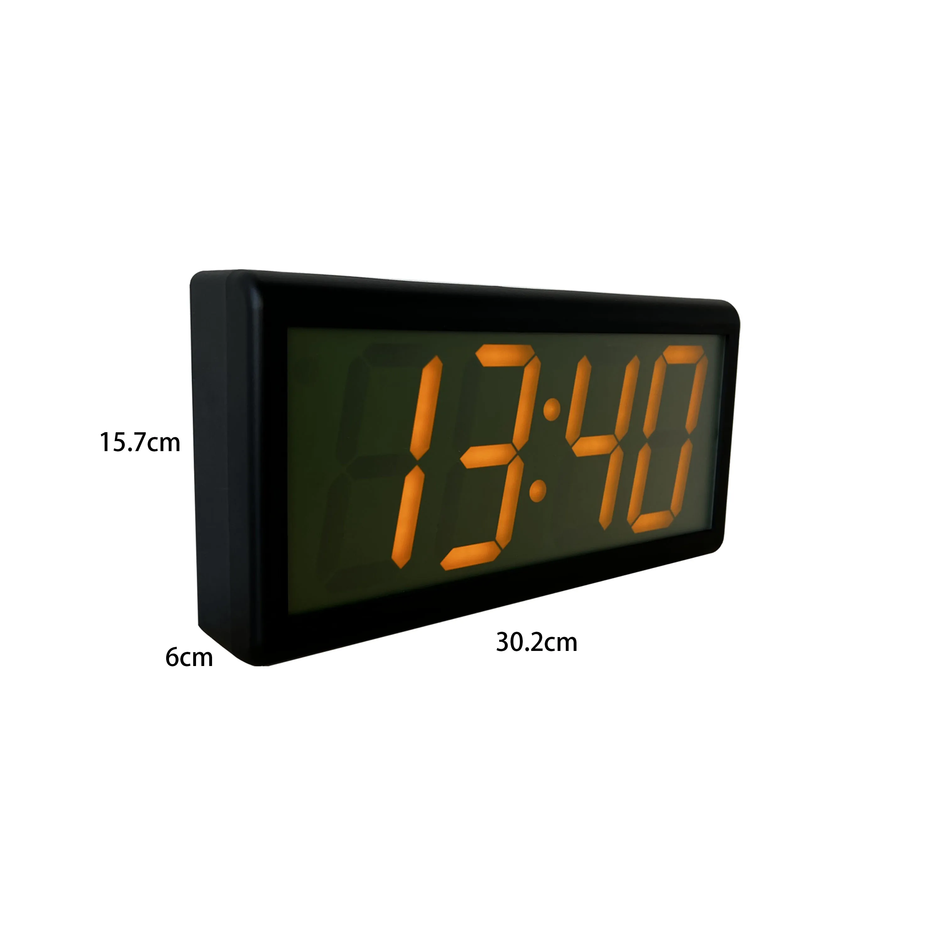 4" 4 Digit NTP PoE Clock for School, Network Time Server Synchronized, Automatic DST Reset, Plastic Casing