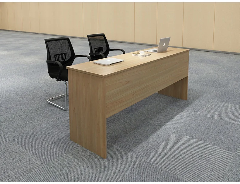 Modern Design Training Table and Chair Set Long Wooden Panel Negotiation Table for Employee Training Office Furniture
