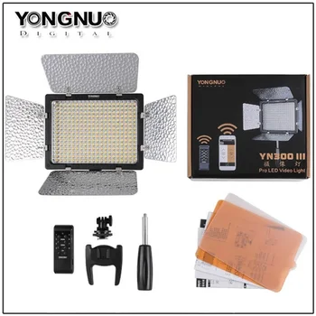YONGNUO YN300 III 5500K 300 Video on Camera Lighting for Wedding YN300III LED Panel Light product image