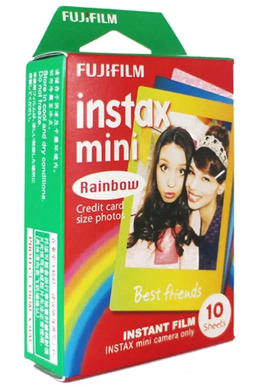 Lerp & fujifilm rainbow instax mini 9 пленка instax filme fuji instax mini