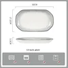 Assiette blanche de 12 pouces