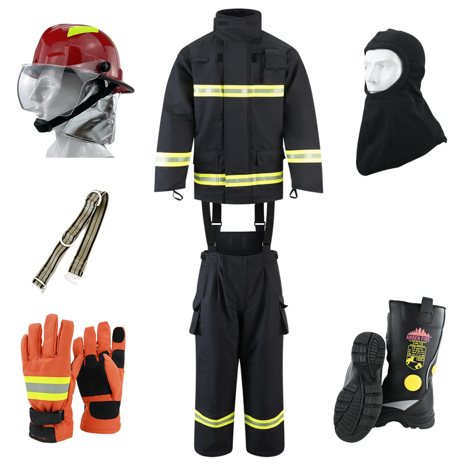 Firefighter Turnout Bunker Gear Boots En 15090 Fire Resistant