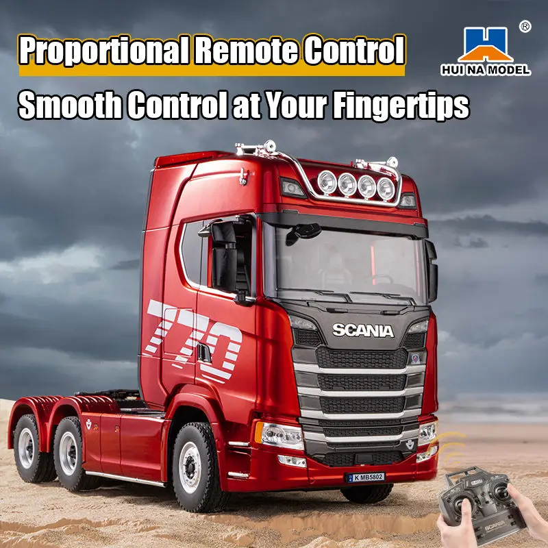 Authorized 770S V8 Scania 6x6 Heavy Hauler Truck - 1:18 RC Alloy