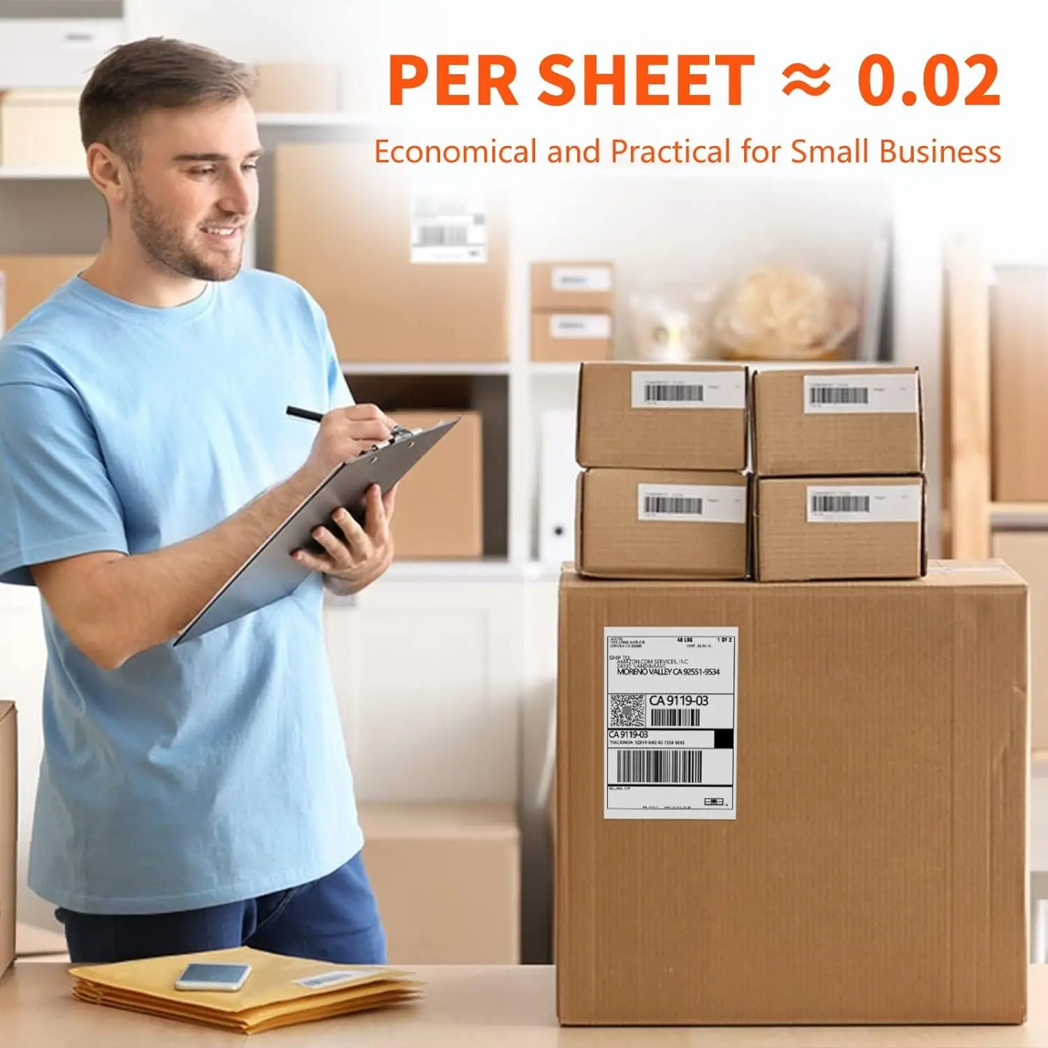 Recyclable Xprinter Shipping Label Printer Barcode Label 4x6 Roll Sticker Thermal Printer With Bluetooth Thermal Label Printer