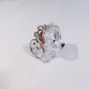 Curry color spotted dog-1-key chain