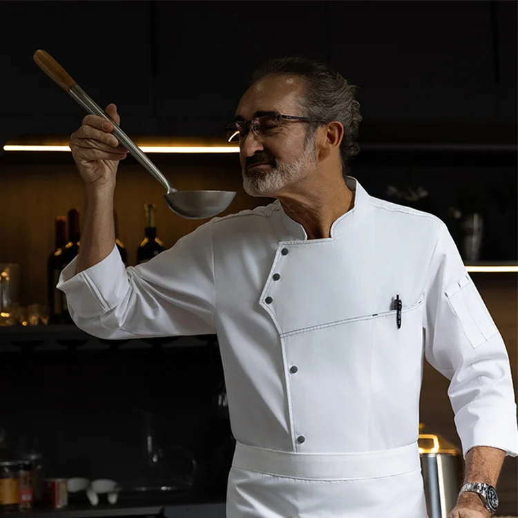 Best Professional Head Chef Uniform Undeformed Plus Size Chef Uniforms  Customizable Chef Uniform Kitchen Good Quality