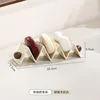 Telescopic soap holder (walnut wood, milky white)