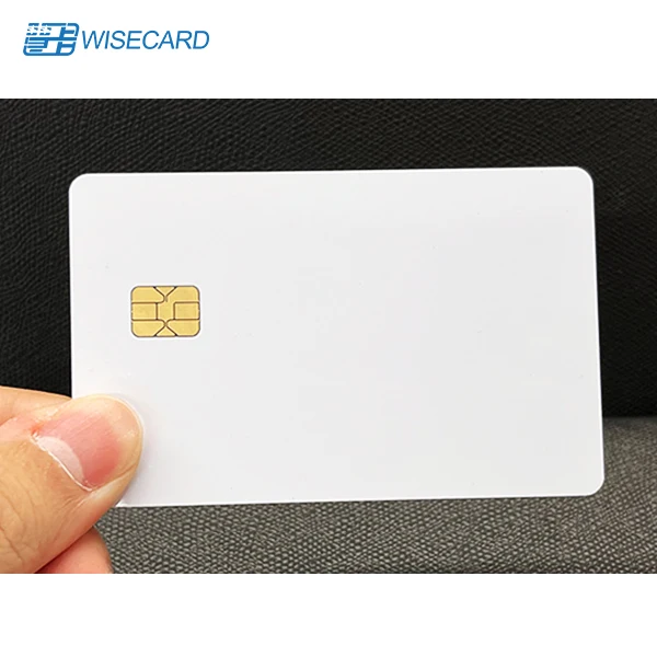 Wisecard CIU9872B HiCo 2 Track Business Card 13.56MHz Silver PVC EMV Chip NFC Visa MasterCard Application Magstripe Blank Cards