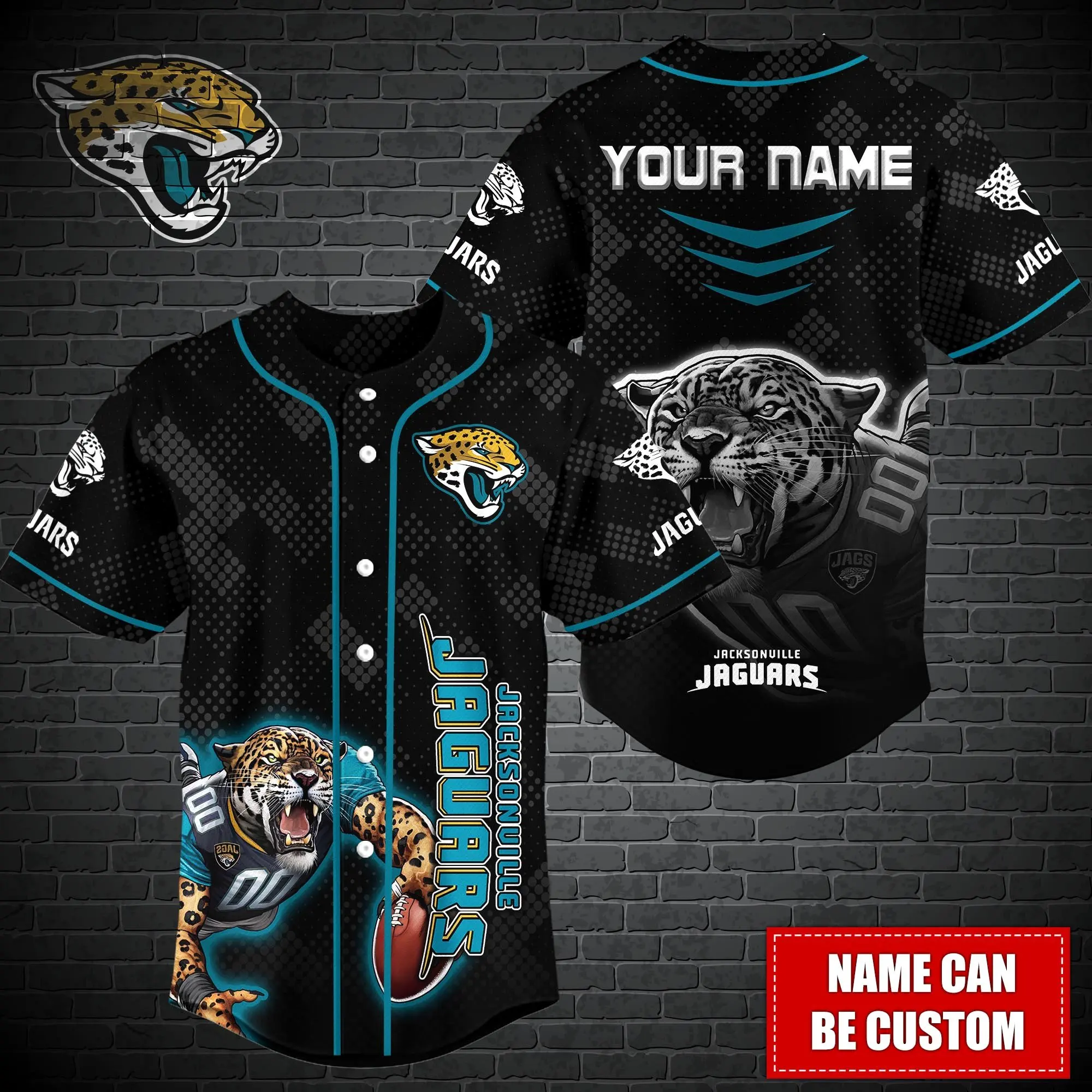 Jaguars All Over Print Baseball Jersey – Custom Made Revolution Apparel