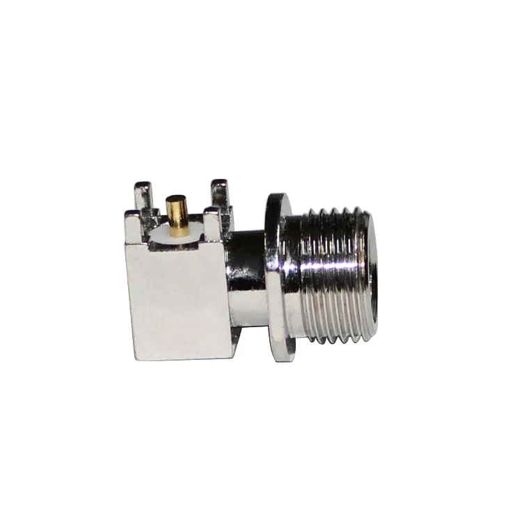 product top quality sma jwe coaxial connector nickel high frequency bent male pcb sma connector-1