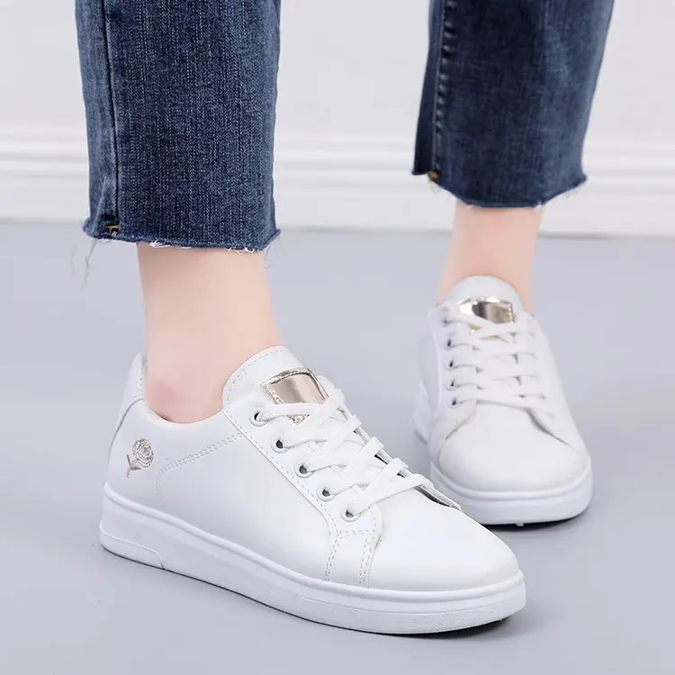 Women's Casual Board Chunky Sports Shoes New White Soft Features Fashionable Sneakers fo aperçu 3