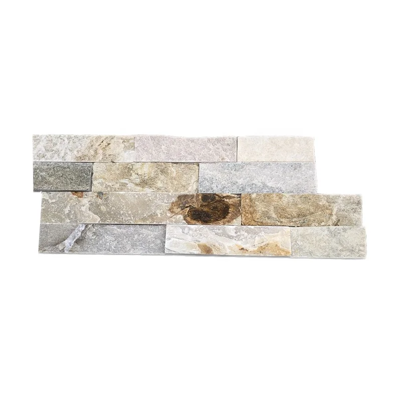L-shape Rectangle Rusty Slate Culture Stone Exterior Wall Cladding Panel Veneer Stone Ledge Stone Panel