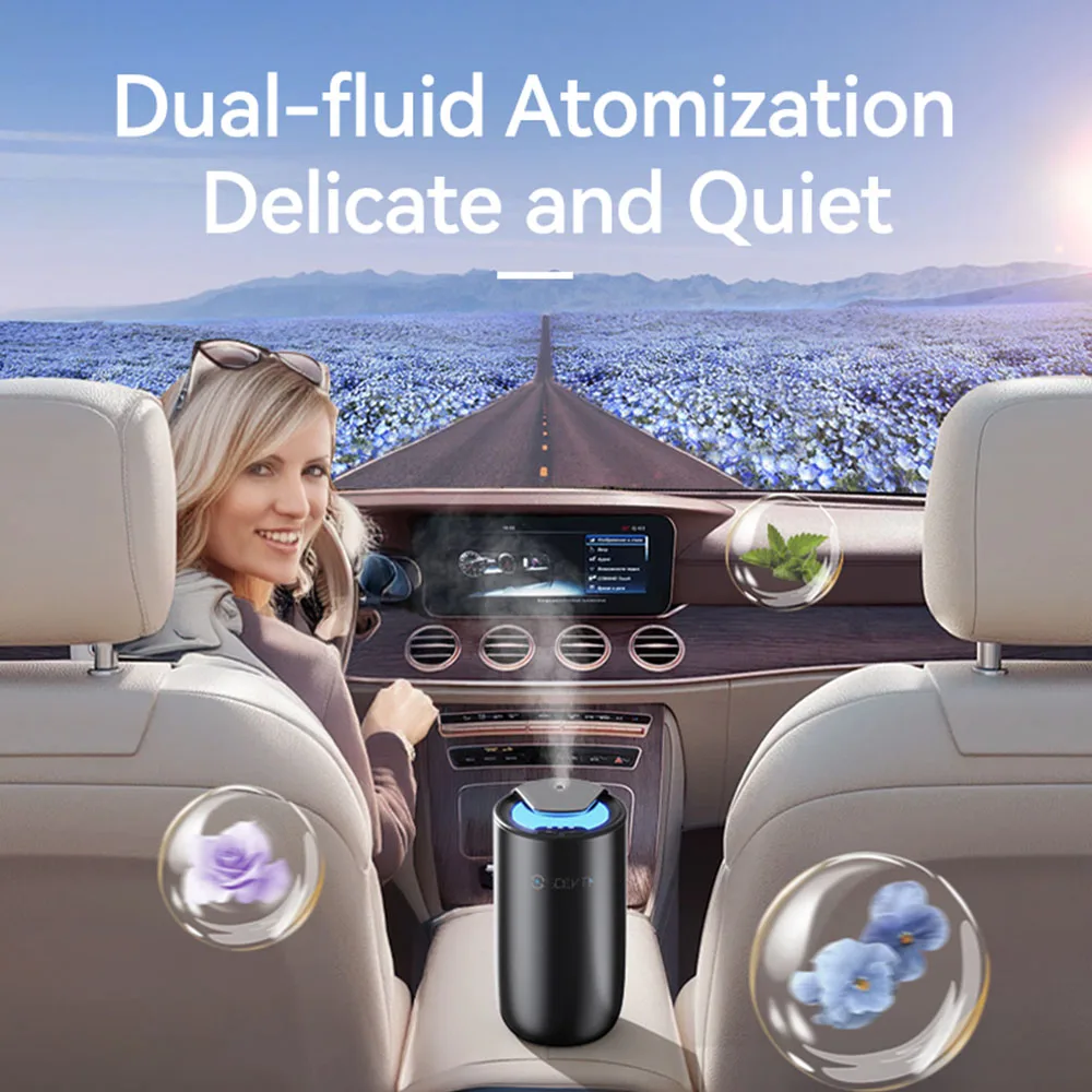 SCENTA Premium Aroma Marketing Diffuser of Waterless Essential Oil in the Car,Aluminum Car Perfume Smell Air Freshener Spray New