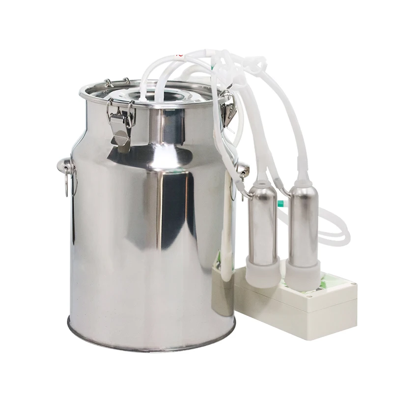 Poultry Electric Pulse Sheep Milking Machine 10L Cow Milking Collection Equipment Stainless Steel Small  Milking Machine