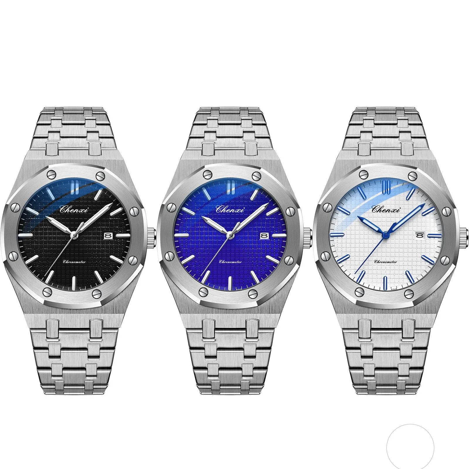 CHENXI 0048 Men's Fashion Watch Stainless Steel Waterproof