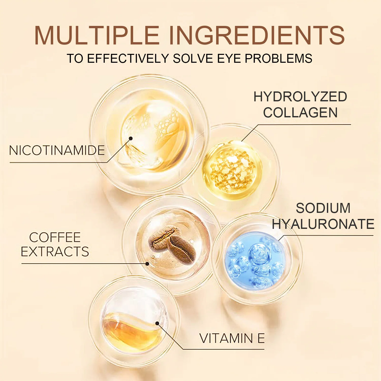 Body Cream , Containing 24K Gold Particles, Effectively Reduces Wrinkles, Dark Circles, and Puffiness Around the Eyes.