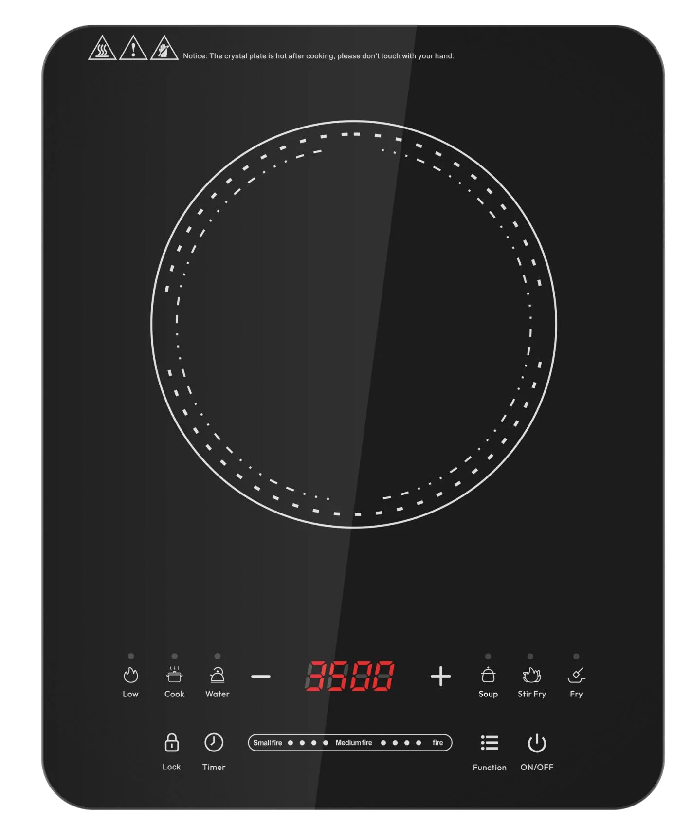 Golenda Child Lock 220v Induction Cooker 1 Burner With Child Lock 2000w ...