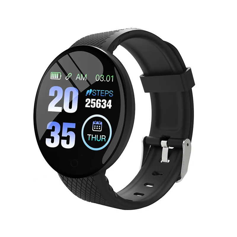 2024 High Quality Smart Watch with HD LCD Screen D18 Android Smart Watch for Mobile Phones D18s Smartwatch IP67 Alloy Wrist Oval