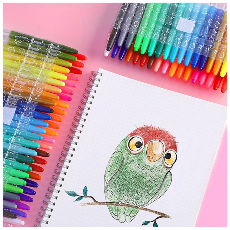 Best Selling Wax Lip Crayons Non-toxic Twistable Toddlers Set for Painting Graffiti Coloring Fun