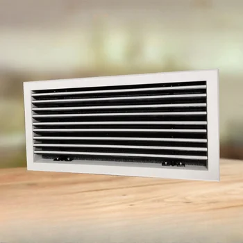 HVAC System Black and White Color Adjustable Custom Air Conditioner Vent Ventilation Cover Grille